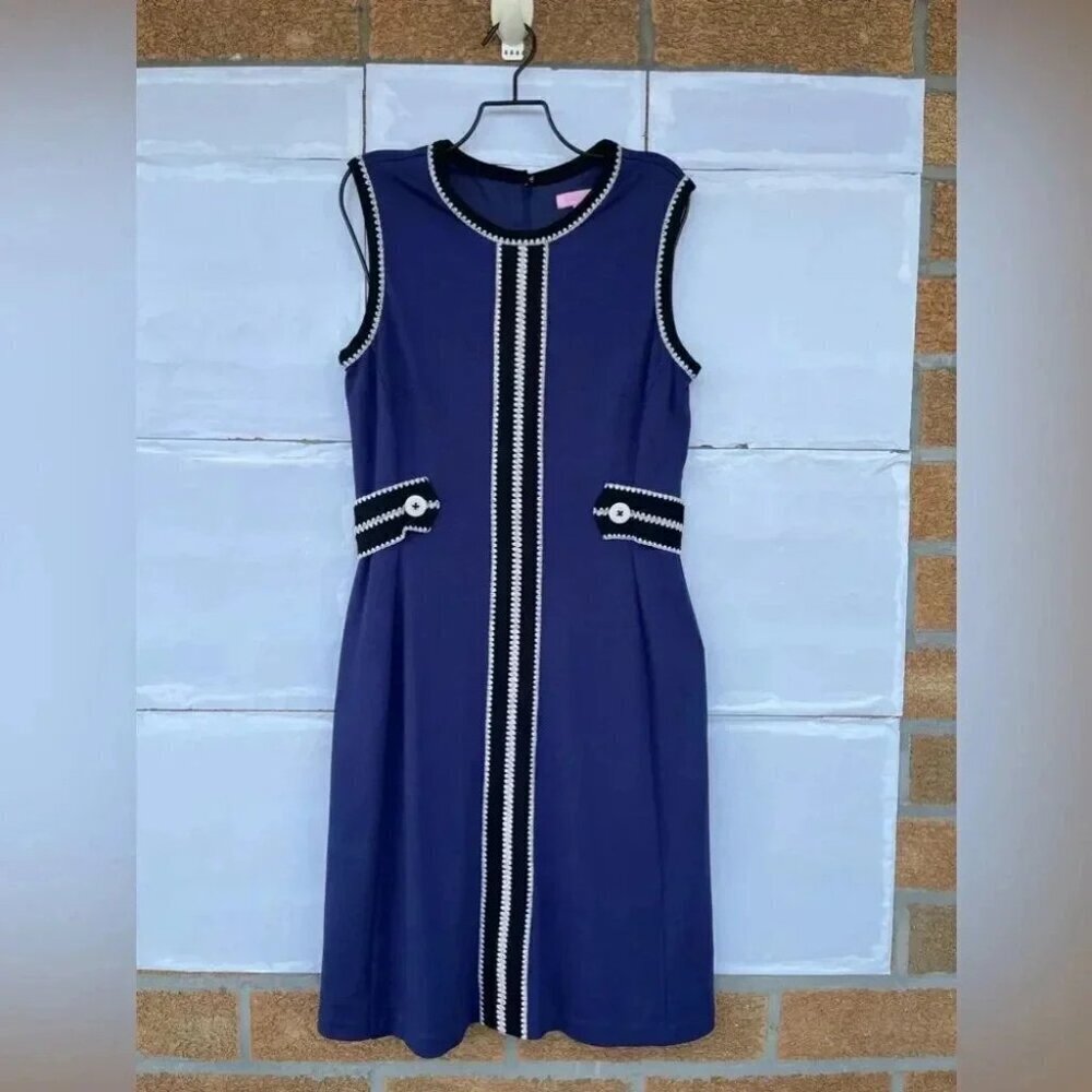 Lilly Pulitzer Fannie Stitch Sheath Dress medium - Picture 3 of 12